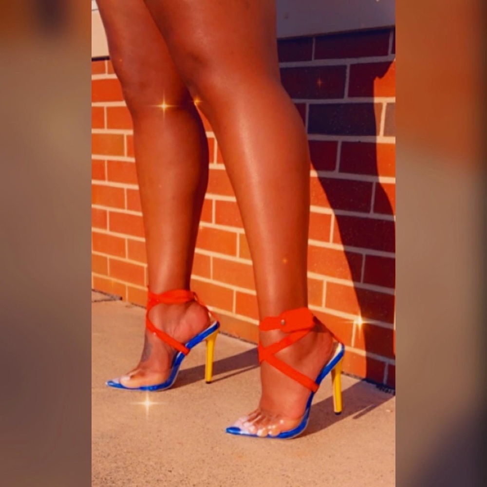 Women’s Color Block Heels.